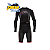 Colete Alpinestars Tech-Air 10 Race Preto Vermelho Fluor - Imagem 1