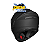 Capacete Race Tech Hit Monocolor Preto Fosco - Imagem 4