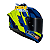 Capacete Ls2 Ff805 Thunder C Gas Blue/Hv Yellow - Imagem 2