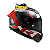 Capacete Ls2 Ff805 Thunder C Racing 1 Vermelho/Branco - Imagem 2