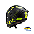 Capacete Ls2 Ff805 Thunder C Racing 1 Matte Hv/Yellow - Imagem 4