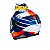 Capacete Hjc F70 Tino Azul Branco E Laranja - Imagem 2