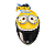 Capacete Hjc Rpha 11 Minions Otto Amarelo - Imagem 3