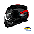 Capacete Para Motociclista Ls2 Scope Ff902 Hamr Blk-Red - Imagem 3