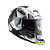 Capacete Para Motociclista Ls2 Ff397 Vector Automat Whit/Titanium - Imagem 2