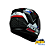 Capacete Para Motociclista Race Tech Sector Voltkon Blk/White - Imagem 3