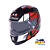 Capacete Ls2 Ff397 Vector Evo Kripton Preto/Vermelho/Barnco - Imagem 1