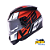 Capacete Ls2 Ff397 Vector Evo Kripton Preto/Vermelho/Barnco - Imagem 2