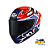 Capacete Para Motociclista Kyt Nx-Race Balance Orange/Blue - Imagem 3