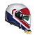 Capacete Nolan N90-3 Roboto Branco/Vermelho/Azul - Imagem 2