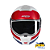 Capacete Nolan N90-3 Roboto Branco/Vermelho/Azul - Imagem 1