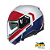 Capacete Nolan N90-3 Roboto Branco/Vermelho/Azul - Imagem 3