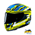 Capacete Para Motococlista Hjc Stobon Amarelo Azul E Branco - Imagem 1