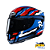 Capacete Para Motococlista Hjc Stobon Azul Vermelho E Branco - Imagem 1