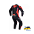 Macacão Alpinestars Missile V3 1 Peça Preto/Vermelho Fluo/Roxo - Imagem 2