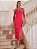 Vestido Midi cor Goiaba Positano Vermelho - Imagem 1