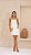 Vestido Curto Brim Crú - Imagem 1