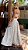 Vestido mídi de organza bege Gold Nude - Imagem 4
