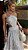 Vestido mídi de organza bege Gold Nude - Imagem 3