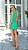 Vestido Verde Curto com Modelagem em “A” Sweetie Verde - Imagem 3