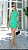 Vestido Verde Curto com Modelagem em “A” Sweetie Verde - Imagem 1