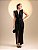 Vestido Drapeado Malha Preto - Imagem 1