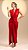 Vestido Drapeado em malha vermelho - Imagem 1