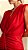 Vestido Drapeado em malha vermelho - Imagem 3