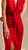 Vestido Drapeado em malha vermelho - Imagem 2