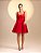 VESTIDO MINI GODÊ ALFAIATARIA VERMELHO - Imagem 1