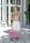 Vestido Midi Off-White e Barrado e Decote Em Rechilieu Pink Greece Off-White - Imagem 3