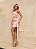 Vestido Curto de Crepe Cor de Rosa Quartz Delicate Cor-de-rosa - Imagem 1