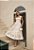 Vestido Midi de Renda Richelieu Nude Harmony Nude - Imagem 1