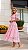 Vestido Midi de Renda Guipir Rosa Candy Clara Cor-de-rosa - Imagem 1