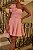 Vestido Curto Rosa Rosé Bloom Com Cinto - Imagem 3