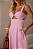 Vestido Midi em Sarja Rosa Cadência - Imagem 2