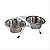 Comedouro Inox Duplo N1 Suporte Baixo Jambo Pet - Imagem 1