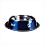 Comedouro Inox Print Grande Azul Jambo Pet - Imagem 1