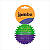Bola Tpr Pequena Espinho Dual Roxo e Verde - Jambo Pet - Imagem 1