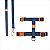 Conjunto Peitoral H De Gato U Basic Marinho - Caqui - Toh - Imagem 1