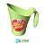 Caneca Concha Dosadora de Ração Alimentos Etc 450ml Com Alça Verde Claro Família de Estimação - Imagem 1