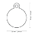Placa Id Circulo Gd Aluminio Preto - Imagem 2