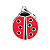 Placa Id Joaninha Grande - Imagem 1