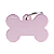 Placa Id Osso Gd De Aluminio Rosa - Imagem 1