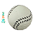 Brinquedo De Vinil Bola Baseball 7cm - Toys - Imagem 1