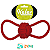 Mordedor Corda Bola Rings Vermelho Kelev - Jambo - Imagem 1