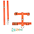 Conjunto Peitoral H Basic Pp Laranja-caqui - Toh - Imagem 1