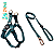 Kit Peitoral 8 Emerald M Para CÃes Fabrica Pet - Imagem 1