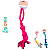 Brinquedo Corda Color Ossinho C/ No 32cm Toys Cores Diversas - Imagem 1