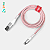 Cabo Mfi Lightning Para Usb Branco E Vermelho 1,2 M | Elite Cable Coca-cola Iwill - Imagem 1
